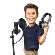 Завантажте зображення в засіб перегляду галереї, Guitarist Logo / musician logo