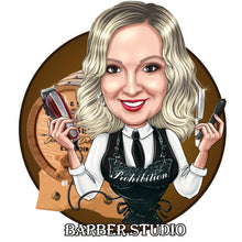 Load image into Gallery viewer, Barber Logo Design / barber shop logo