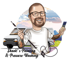 Завантажте зображення в засіб перегляду галереї, House Painter Logo / house decorator logo