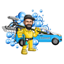 Завантажте зображення в засіб перегляду галереї, Car Wash & Car Detailing Logo