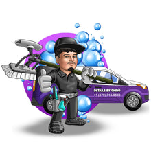 Завантажте зображення в засіб перегляду галереї, Car Wash & Car Detailing Logo