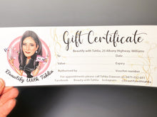 Load image into Gallery viewer, Gift Card Design (can be ONLY purchased with a portrait logo listing)