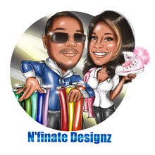 Load image into Gallery viewer, Group cartoon logo - portraitlogo.com