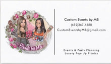 Load image into Gallery viewer, Custom Business Card Design (can be ONLY purchased with a portrait logo listing)