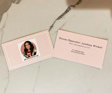 Load image into Gallery viewer, Custom Business Card Design (can be ONLY purchased with a portrait logo listing)