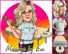 Завантажте зображення в засіб перегляду галереї, Massage Therapist Logo - portraitlogo.com