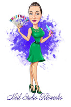 Завантажте зображення в засіб перегляду галереї, Makeup Artist Logo - portraitlogo.com