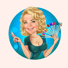 Завантажте зображення в засіб перегляду галереї, Nail Artist Logo Design - portraitlogo.com