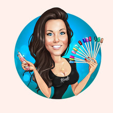 Завантажте зображення в засіб перегляду галереї, Nail Artist Logo Design - portraitlogo.com