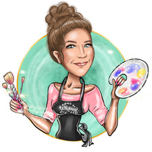 Завантажте зображення в засіб перегляду галереї, Painter Logo - portraitlogo.com