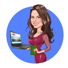 Завантажте зображення в засіб перегляду галереї, Blogger Logo - portraitlogo.com