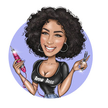 Завантажте зображення в засіб перегляду галереї, Custom cartoon portrait logo for your business - portraitlogo.com