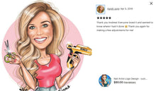 Завантажте зображення в засіб перегляду галереї, Nail Artist Logo Design - portraitlogo.com