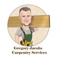 Завантажте зображення в засіб перегляду галереї, Flooring Installer Logo - portraitlogo.com