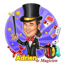 Завантажте зображення в засіб перегляду галереї, Magician Logo - portraitlogo.com