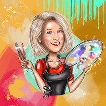 Завантажте зображення в засіб перегляду галереї, Painter Logo - portraitlogo.com