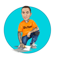 Завантажте зображення в засіб перегляду галереї, Flooring Installer Logo - portraitlogo.com