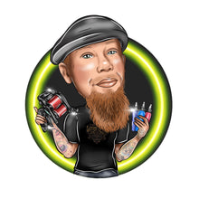 Завантажте зображення в засіб перегляду галереї, Tattoo Artist Logo - portraitlogo.com