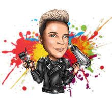 Load image into Gallery viewer, Barber Logo Design / barber shop logo