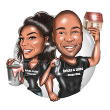 Завантажте зображення в засіб перегляду галереї, House Painter Logo / house decorator logo