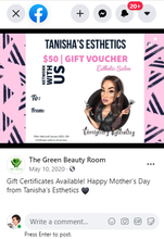 Load image into Gallery viewer, Gift Card Design (can be ONLY purchased with a portrait logo listing)