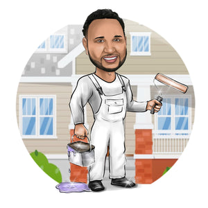 House Painter Logo / house decorator logo