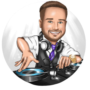 DJ Logo - portraitlogo.com