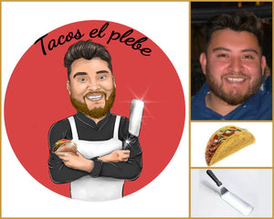 Tacos Chef Logo